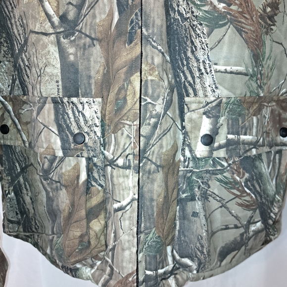 Mens Sz L 42/44 Realtree Camouflage Quilted Insulated Hunting Coat Worn Once - Picture 5 of 14